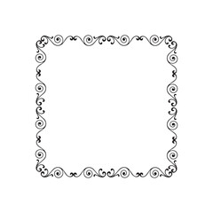 Frame, in the style of an ornament, Vector illustration eps 10, Art.	