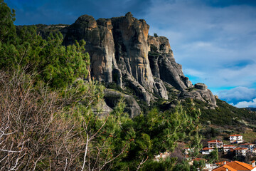 Obraz premium Meteora, the anciernt rocks in Greece
