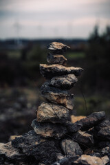 Fall Autumn in Germany, Europe in the hill forest countryside