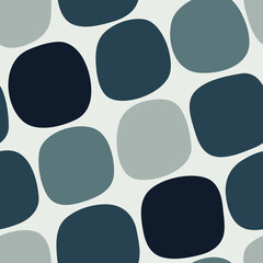 Seamless pattern with abstract round shapes