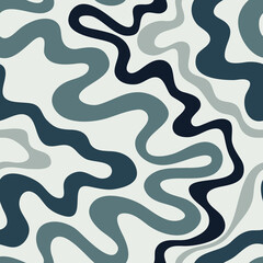 Seamless pattern with wavy lines