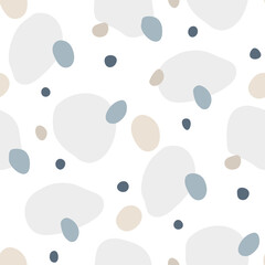 Seamless pattern with abstract spots