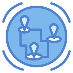 worldwide two tone icon style