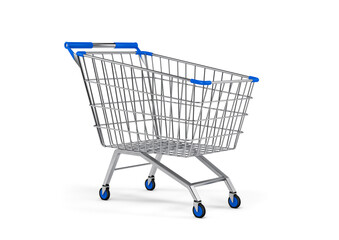 shopping cart isolated on white background