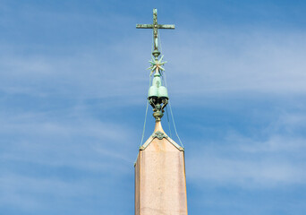 Decorative fragment on the facade of San Pietro cathedral