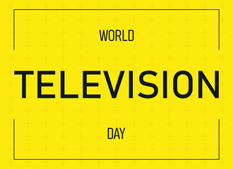 World television day vector graphics