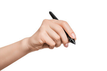 Woman's hand holding digital pen, Sign, signature concept.