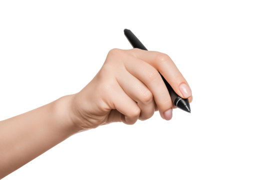 Woman's hand holding digital pen, Sign, signature concept.