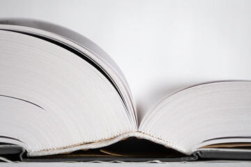 Open book with open pages on both sides