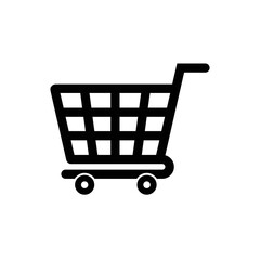 Shopping cart symbol shop and sale icon. Shopping cart icon vector. Shopping cart simple sign. Shopping cart logo design. Shopping cart vector design illustration. Trolley icon sign.