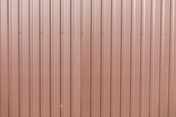 Fototapeta Steel fence in detail. Fence made of metal profile. Durable material to protect against prying eyes. obraz