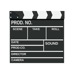 Black clapperboard icon