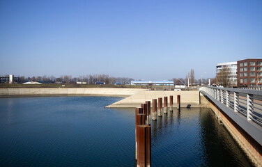 water wagtails in germany port