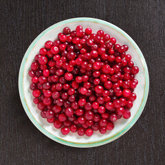 Cranberries on a plate