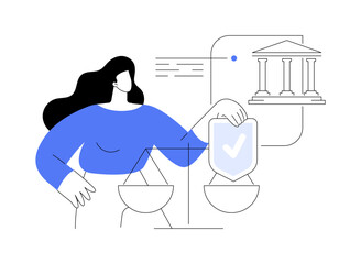 Accountability abstract concept vector illustration.