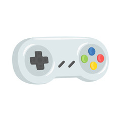 Game Pad Sign Emoji Icon Illustration. Retro Vide Games Vector Symbol Emoticon Design Clip Art Sign Comic Style.