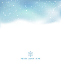 Christmas winter snow textarea template