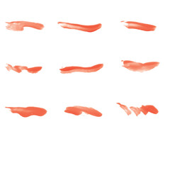 Vector set of smear and stroke brushes for art painting