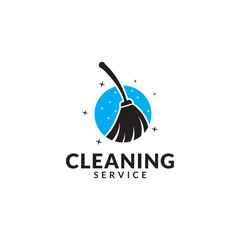 Cleaning Service Business logo design, Eco-Friendly Concept for Interior, Home and Building