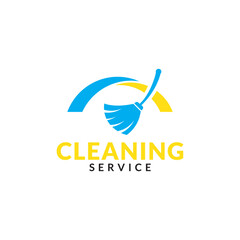 Cleaning Service Business logo design, Eco-Friendly Concept for Interior, Home and Building