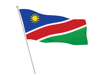 Namibia  national flag. vector illustration