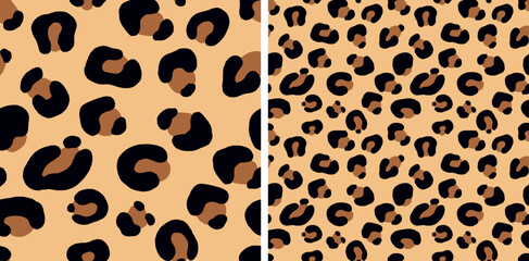 Leopard Animal Print Seamless Pattern Vector Illustration