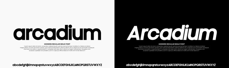 Modern Bold Font. Sans Serif Font. Regular Italic Uppercase Lowercase Typography urban style alphabet fonts for fashion, sport, technology, digital, movie, logo design, vector illustration
