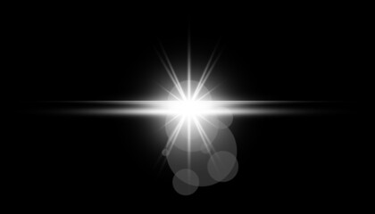 transparent sunlight special lens flare light effect