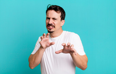feeling disgusted and nauseous, backing away from something nasty, smelly or stinky, saying yuck