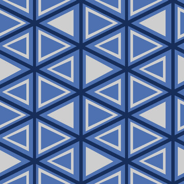 Seamless abstract geometric deco art hexagon pattern