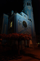 2022 November Slovakia, Bratislava: Blue temple in Bratislava