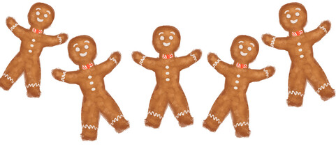 Galletas de jengibre, hombrecitos de jengibre, galletas de navidad, comido rica, PNG