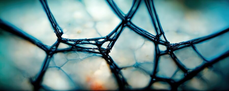 Business background presentation. Network Web Space. 
AI generated art illustration.