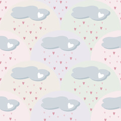 seamless pattern with hearts - 544717584