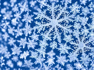 A delicate snowflake rests on a black background. Its six sides are each adorned with pristine white crystals, glittering in the light. Each individual ice crystal is unique and symmetrical.