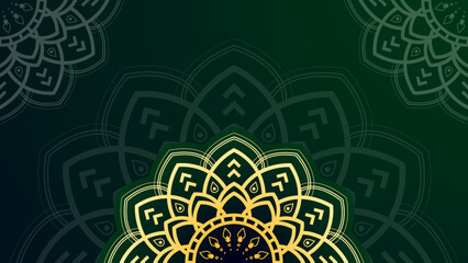 Luxury mandala background with arabesque pattern arabic islamic east style. Decorative meditation ornamental mandala for print, poster, cover, brochure, flyer, banner.