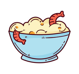 rice with shrimp food