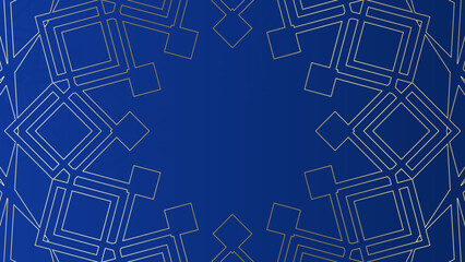 Modern elegant luxury blue mandala pattern background