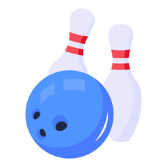 Check out bowling flat icon 