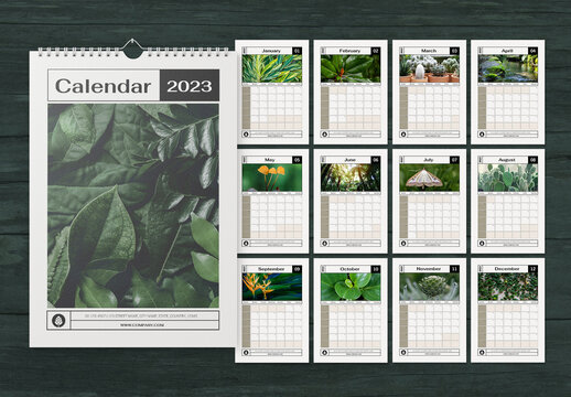 2023 Wall Calendar Layout