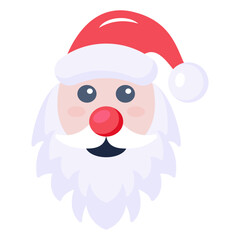 A flat icon design of snowman 