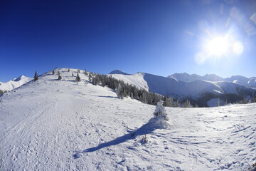 Tatry Zachodnie, West Tatra mountains in winter
