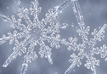There's a delicate snowflake on my fingertips closeup. It looks almost like a geometric flower with six petals, each one adorned with intricate designs. The background is blurred out, making the snowf