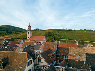 Roofs of Riquewihr, Alsace - 544730708