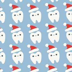 Teeth cristmas pattern 