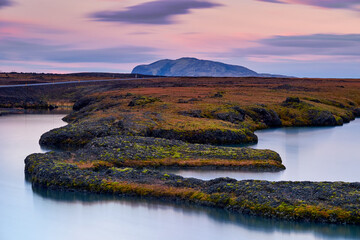 Islandzki krajobraz - obrazy, fototapety, plakaty
