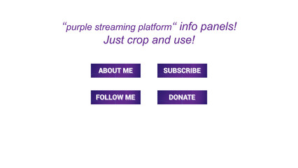 Obraz premium info panels for purple streaming platform