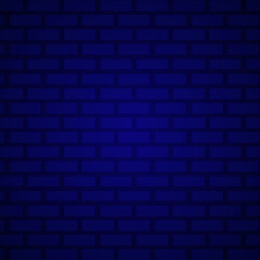 Fototapeta na wymiar Brick Wall Blue. Background. Design Element.