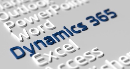 Microsoft Dynamics 365 D365 Office Applications - obrazy, fototapety, plakaty