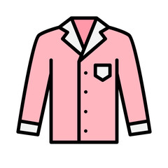 Illustration of Pajamas design Icon